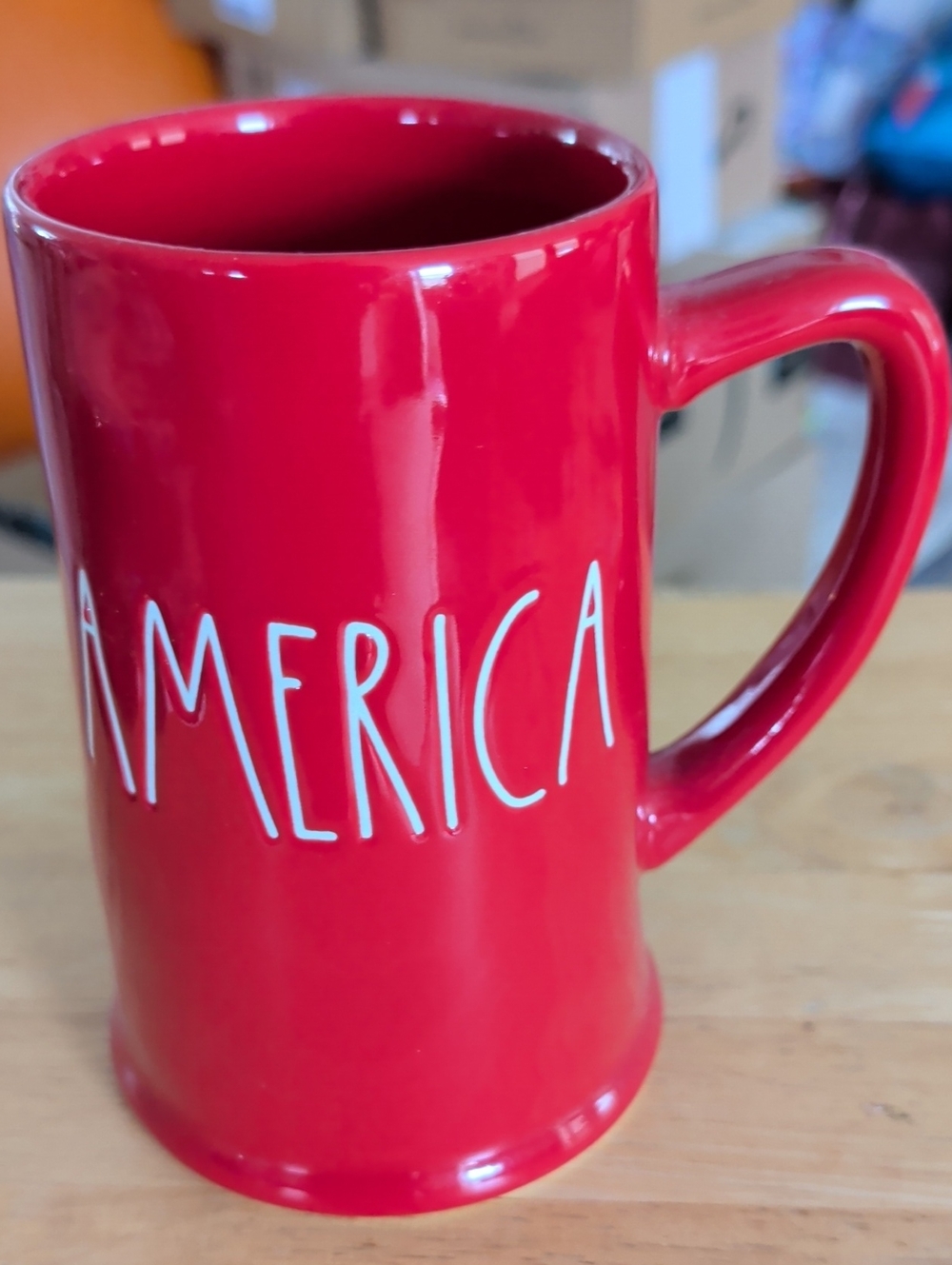 America Ceramic Tall Mug